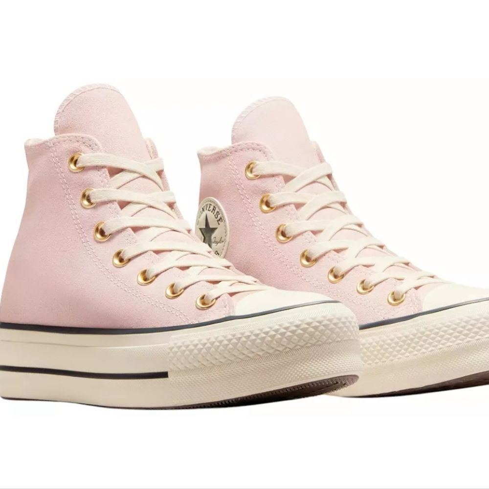 Converse Chuck Taylor All-Star Platform Lift High Top Shoes- Pale Petal/Ivory